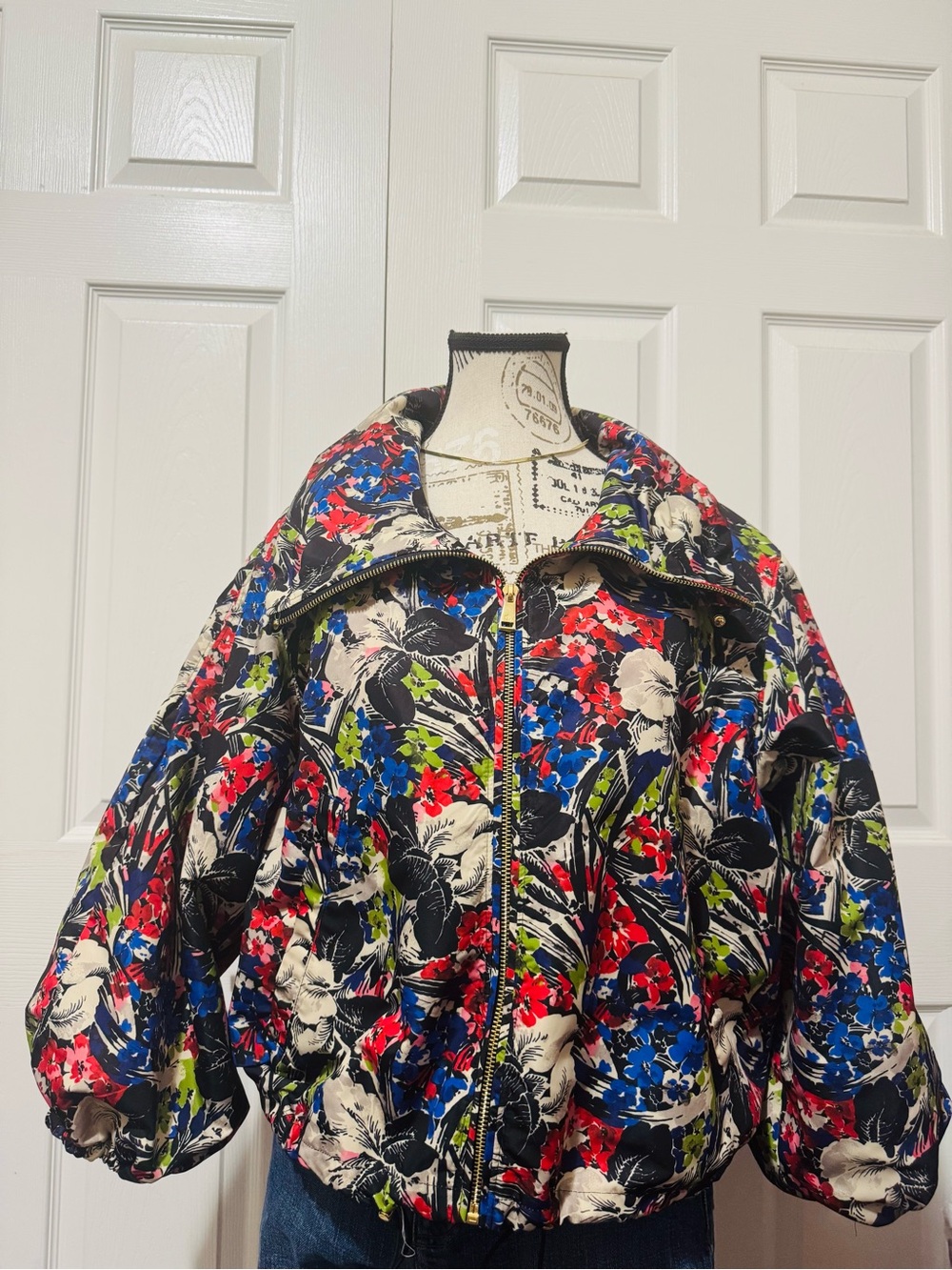 Lauren Ralph Lauren Floral Mesh Lined Windbreaker Jacket Large